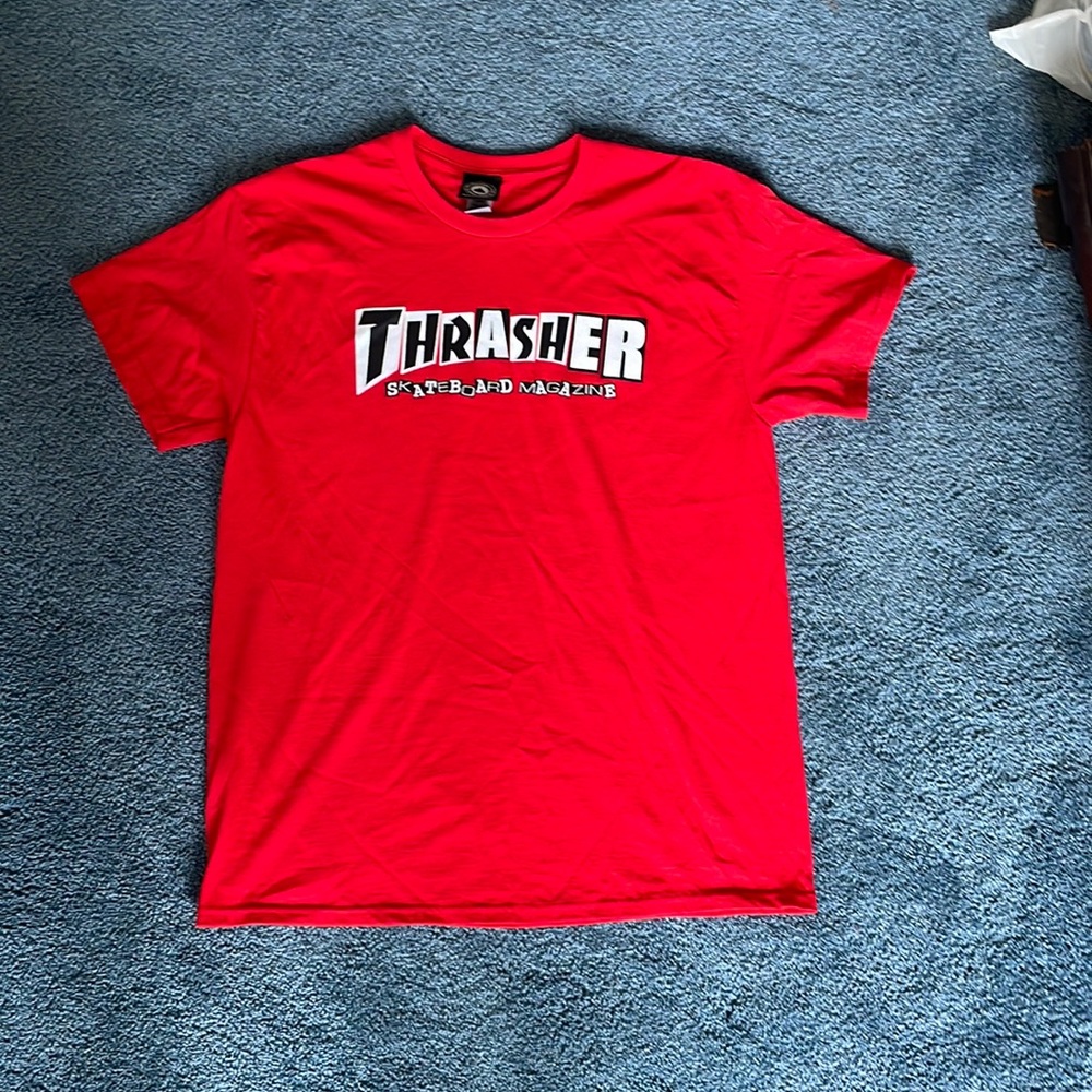 THRASHER SKATE MAG SAN FRAN EDITION MENS RED SHIRTS